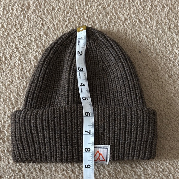 NWOT Beanie Bundle C.C Red Knit, Brown Alpine Design, & White All in Motion - Picture 7 of 13